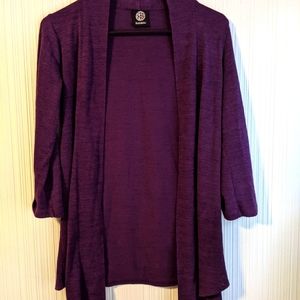 Long purple cardigan